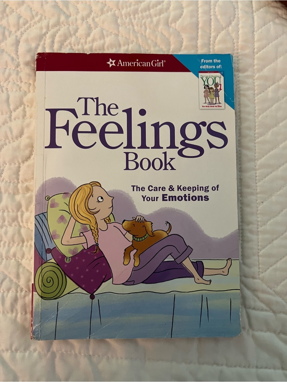 American Girl Feelings Book — Purple and White Cover